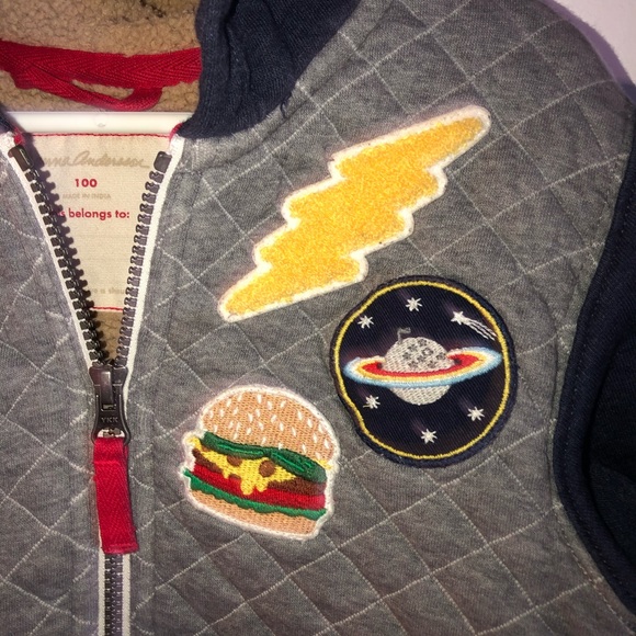 Boys Hanna Andersson Sherpa lined Hoodie - Picture 2 of 5